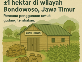 Dicari Lahan ±1 Hektar di Bondowoso Jawa Timur