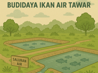 Lahan budidaya ikan air tawar