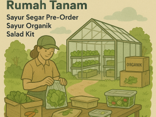 Dicari Lahan Usaha Untuk Pengemasan Sayur Organik (RUMAH TANAM)